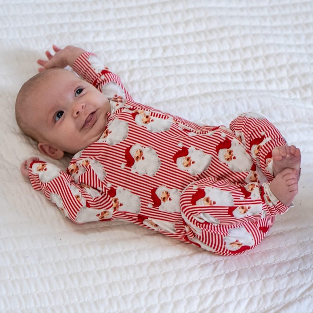 NWT - Mary Square Santa Baby PJ Onesie size 6-12 months - Picture 5 of 5